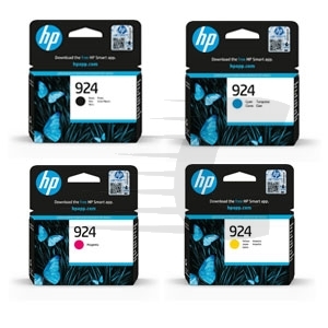 חבילה של 4 מחסניות דיו CMYK מקוריות HP 924 (6C3Z1NE)