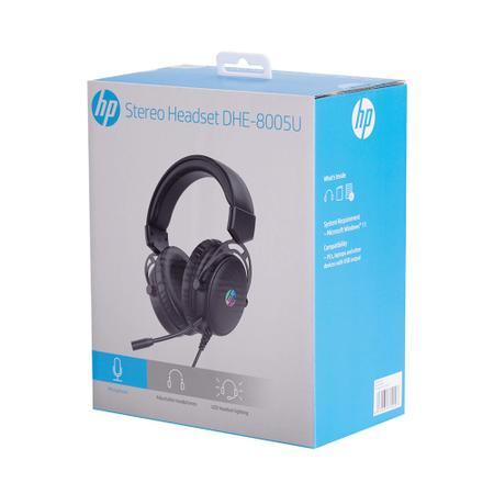 אוזניות קשת גיימינג חוטיות HP DHE-8005U USB + מיקרופון (7.1 ערוצים)