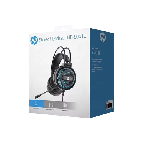 אוזניות גיימינג חוטיות HP DHE-8001U USB + מיקרופון (2.0 ערוצים)