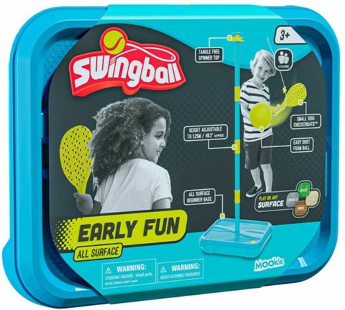swingball סווינגבול לילדים כולל כדור וזוג מחבטים - משחקי ענק (מארז נשיאה) - Mookie