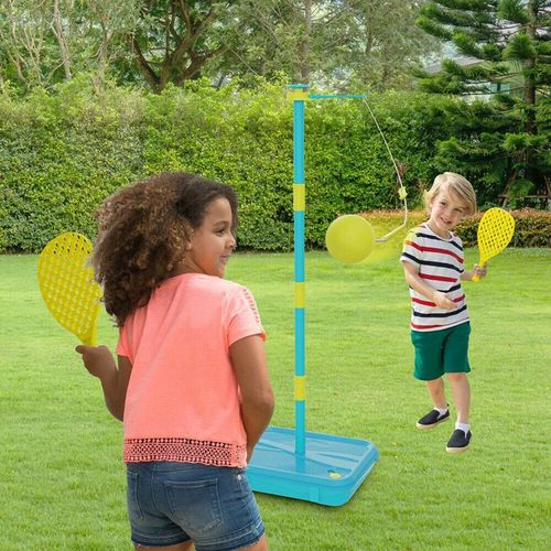 swingball סווינגבול לילדים כולל כדור וזוג מחבטים - משחקי ענק (מארז נשיאה) - Mookie