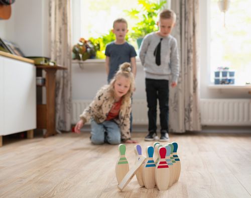 משחק באולינג 10 פינים + 2 כדורים ללימוד ספירה ומספרים