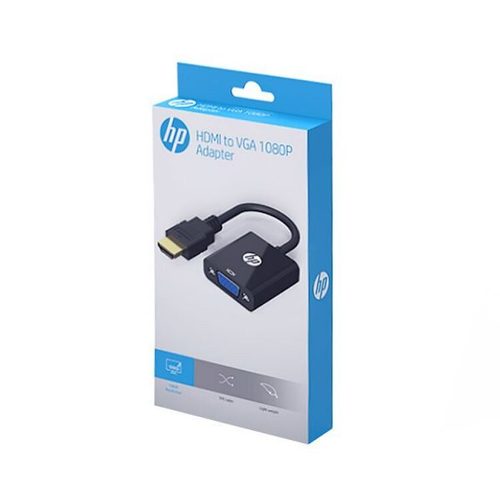 כבל מתאם מוזהב HDMI זכר ל-VGA נקבה HP DHC-CT500 1080p
