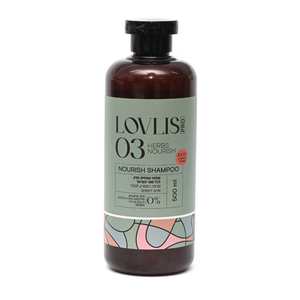 שמפו צמחים מזין נוריש 03 סרפד רימונים ולבנדר LOVLIS PRO