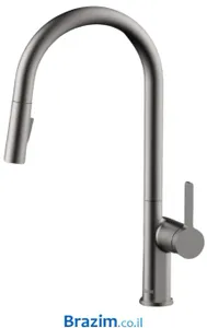 ברז מטבח נשלף K655-GM גרפיט