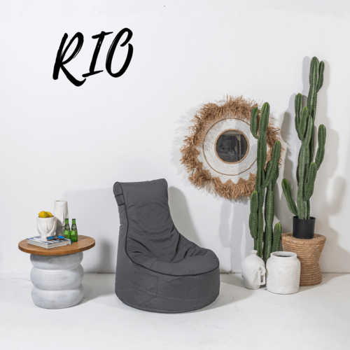 פוף לגינה Rio אפור