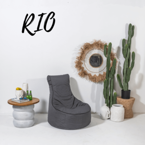 פוף לגינה Rio אפור