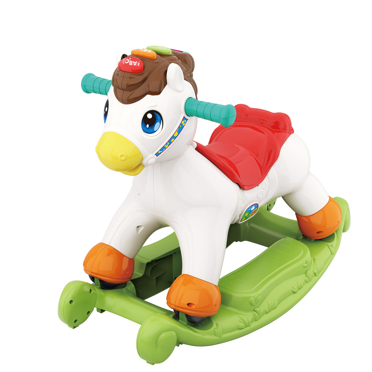 סוס רכיבה ונדנדה הולה טויס - Huile toys 2-in-1 Rocking & Riding Pony הולה טויס Hola Toys