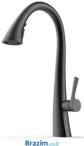 ברז מטבח נשלף K58601-MB שחור
