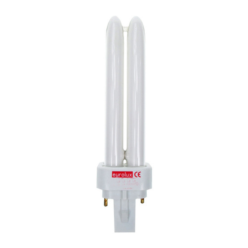 נורה פ.ל.סי 26 וואט אור יום 2 פינים Eurolux 6500K 1680Lm PLC26