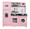 מטבח ילדים אלקטרוני עם אורות, צלילים ומים זורמים בכיור - אביגיל (ורוד)