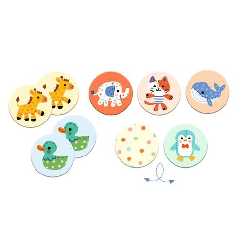 משחק זיכרון בובות חיות DJECO