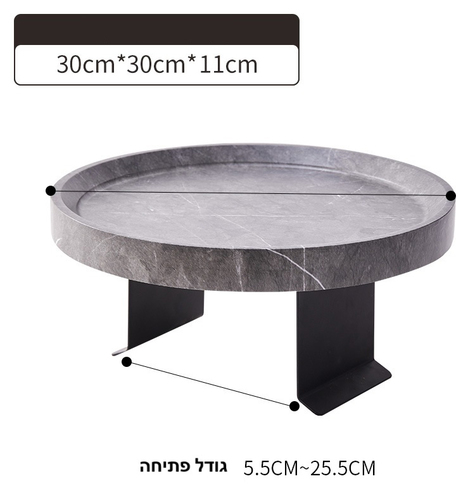 מגש פינוק מתכוונן לידית הספה Couch - צבע אפור