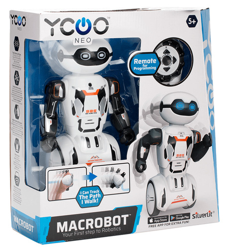 רובוט חכם Macrobot עם חיישן, מקליט, מעקב