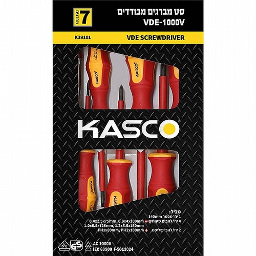 סט 7 מברגים VDE 1000V – KASCO K-39101