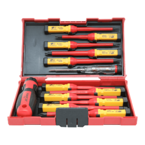 סט 13 מברגים 1000V VDE מתחלף CR-V – KASCO K-578113