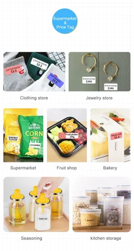 4 גלילי מדבקות צבעוניים עמידים במים למדפסת מדבקות (4 גלילים 4*1.2 ס