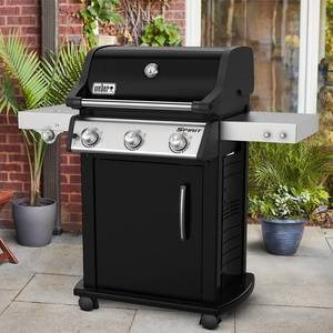 גריל גז וובר WEBER SPIRIT GBS E325 צבע שחור + כירת גז
