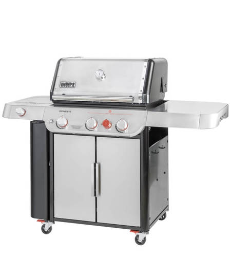 גריל גז 3+1 מבערים + כירת צד נירוסטה ג'נסיס וובר weber