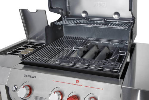 גריל גז 3+1 מבערים + כירת צד נירוסטה ג'נסיס וובר weber