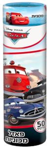 מיני פאזל 50 חלקים בגליל - מכוניות CARS