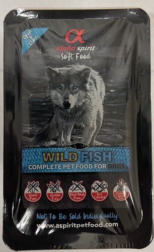 אלפא ספיריט מזון מלא חצי לח דגים 210 גרם Alpha Spirit Wild Fish