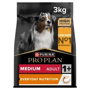 מזון יבש עוף לכלב בוגר מגזע בינוני 14 ק"ג - PRO PLAN Medium Everyday Nutrition