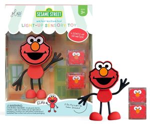 חברים זוהרים באמבטיה רחוב סומסום - שתי קוביות זוהרות במים ובובת חבר אלמו