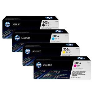 סט 4 טונרים מקוריים HP CE410X/411/412/413A