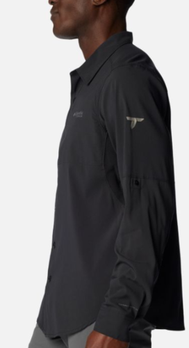 חולצה לגבר CIRQUE RIVER VENTED WOVEN LS שחורה - Columbia