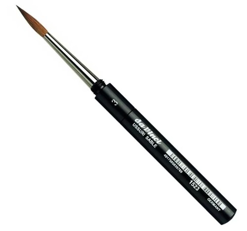 מכחול שיער טבעי לצבעי מים USSURI SABLE סדרה 1523 מס 3