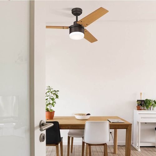 מאוורר תקרה ווסטינגהאוס 42″ TALIA שחור/דובדבן עם שלט ולד מובנה 20W