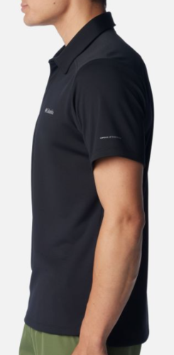 חולצת פולו קצרה  לגבר BLACK MESA POLO שחורה - Columbia