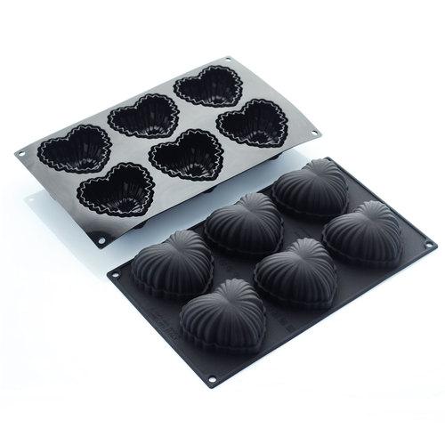 תבנית סיליקון 6 שקעים MARTELLATO SATIN