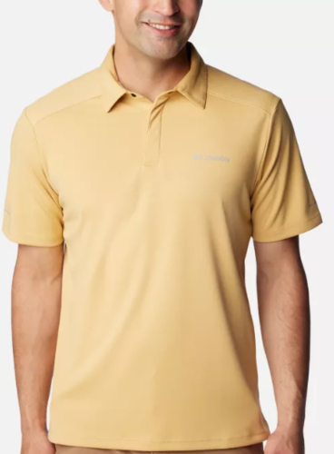 חולצת פולו קצרה  לגבר BLACK MESA POLO קאמל - Columbia