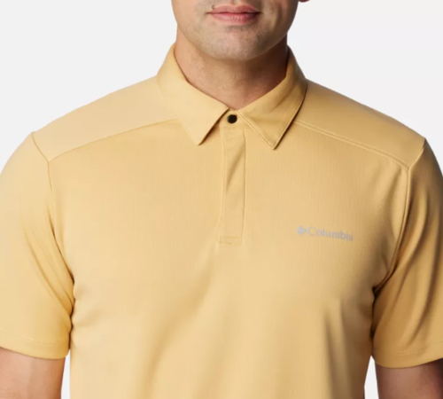 חולצת פולו קצרה  לגבר BLACK MESA POLO קאמל - Columbia