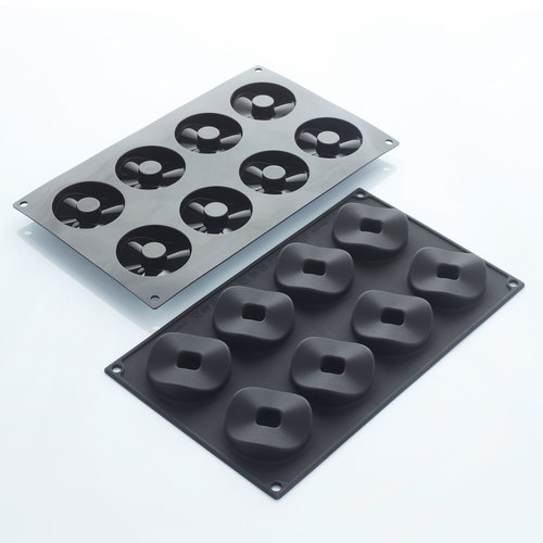 קיט 2 תבניות סיליקון 6 שקעים MARTELLATO Cylinder