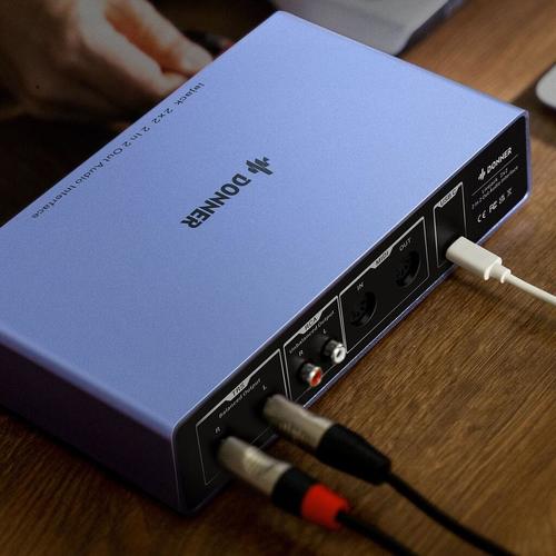 כרטיס קול 2x2 Livejack עם 2 כניסות קומבו EC1345 ברזולוציית הקלטה גבוהה מבית DONNER