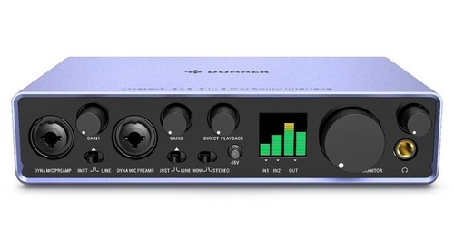 כרטיס קול 2x2 Livejack עם 2 כניסות קומבו EC1345 ברזולוציית הקלטה גבוהה מבית DONNER