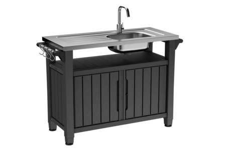יוניטי קיצ'ן מטבח חוץ עם כיור ומשטח נירוסטה Unity Kitchen