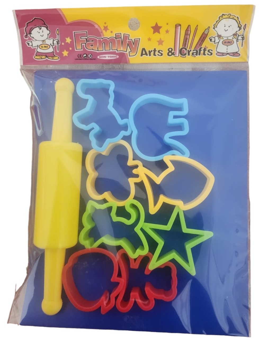 סט 8 שבלונות + מארוך פלסטיק