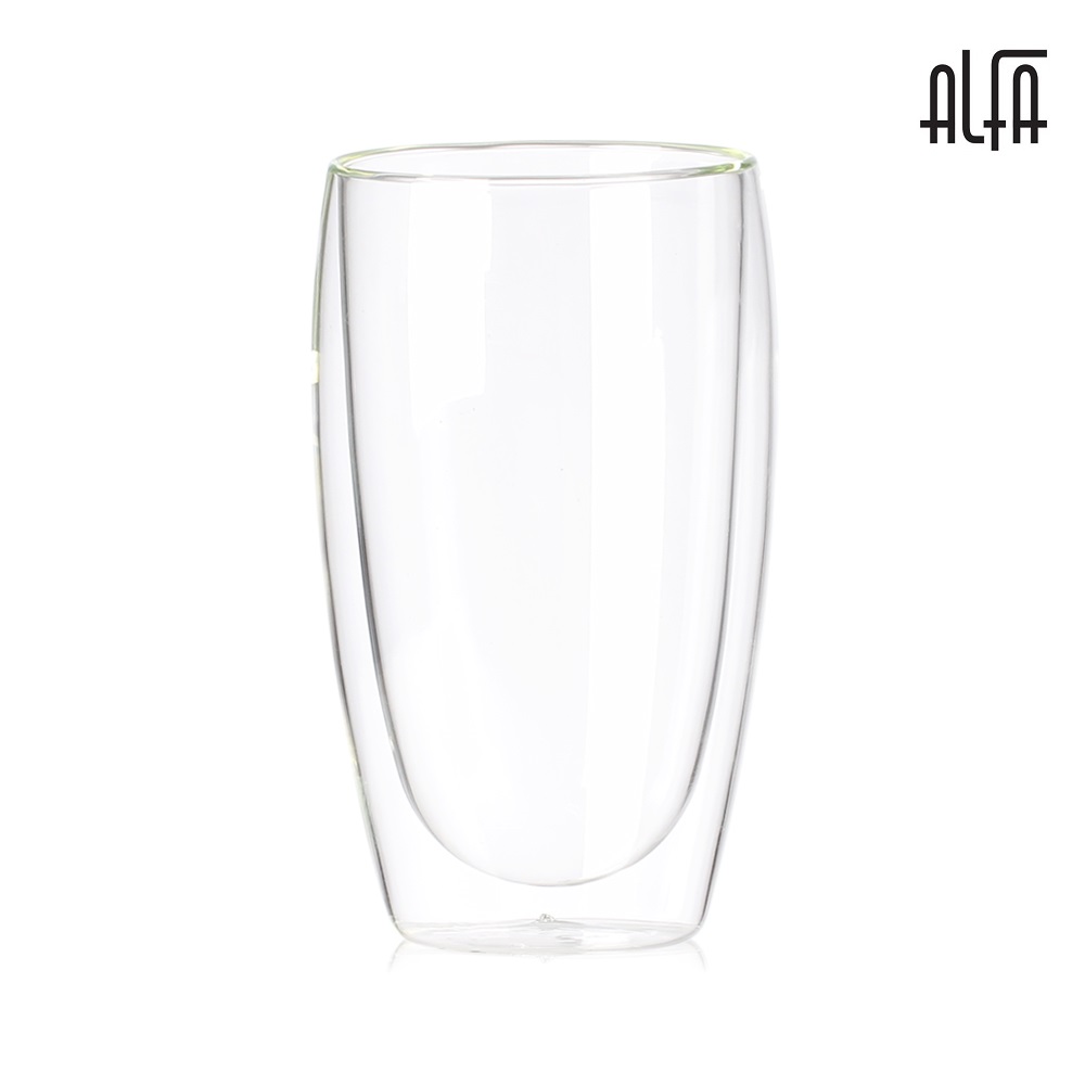 סט 6 כוסות דאבל לשתייה חמה דגם רומא 450 מ"ל אלפא | Alfa