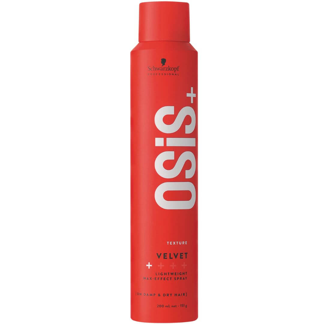 ספריי VELVET אחיזה קלה לשיער עם אפקט ווקס OSIS+ שוורצקופף 200 מ"ל