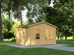 בקתת עץ אירופאי 3.3x2.98 דגם EverGreen 