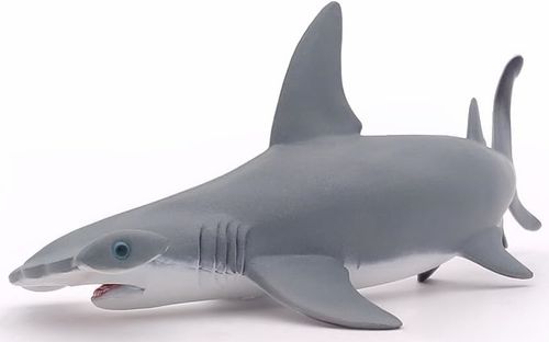 דמות מיניאטורה מגומי דחוס למשחקי דמיון -  כריש פטיש