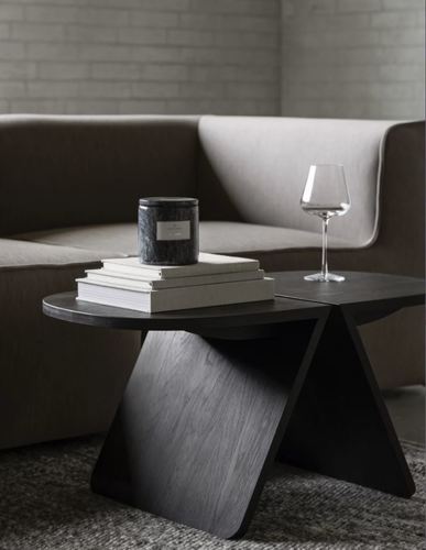 שולחן סלון יפני שחור עץ אלון AVIO table