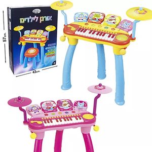 אורגן 24 קלידים עם אורות וצלילים כולל כסא