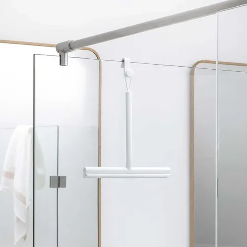 מגב מקלחון דו צדדי לבן Brabantia מתוך קולקציית אביזרים למקלחון (מבט נוסף) - פריט מעוצב לעיצוב חלל רחצה מודרני ויוקרתי