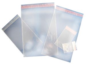 50 שקיות צלופן 35/45 עם פס דבק לסגירה