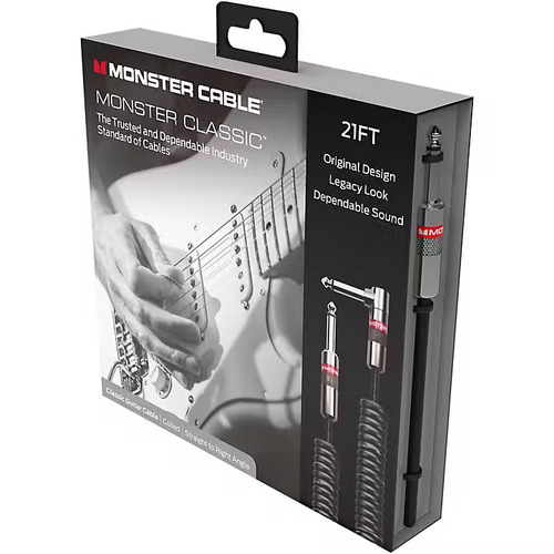 כבל 6.4 מ' מסולסל Monster® Prolink Classic Coiled 21ft PL-PL